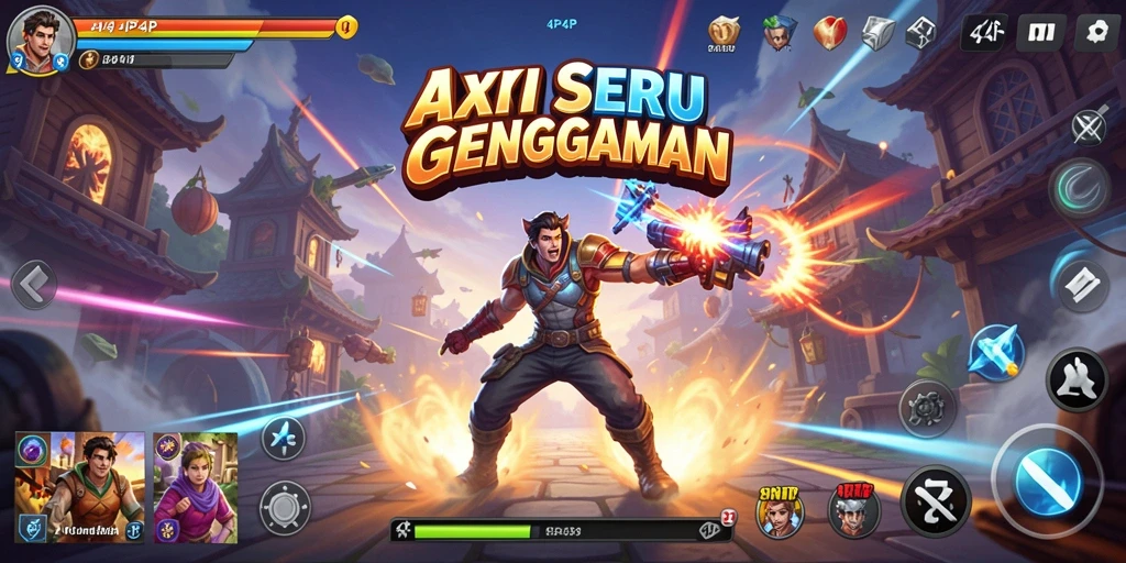 Tampilkan aksi seru dalam 4P4P dengan grafis yang menawan.