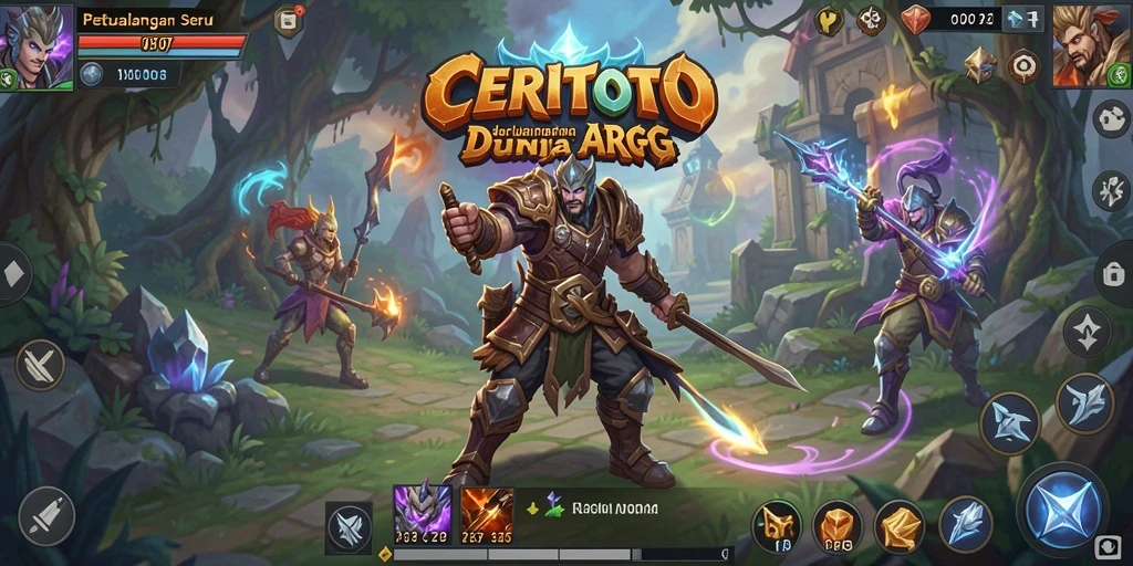 Screenshot utama CERITOTO menunjukkan aksi pertarungan yang mendebarkan dalam gameplay ARPG.