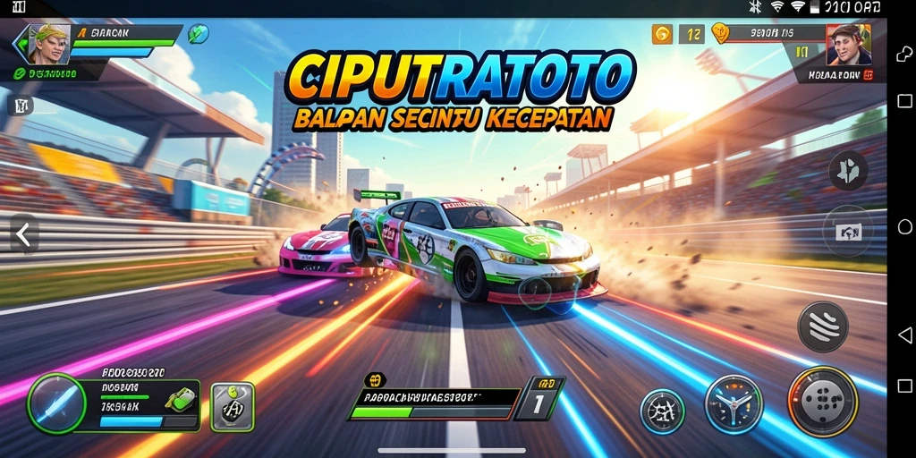 Gameplay Racing seru dan menegangkan di CIPUTRATOTO.