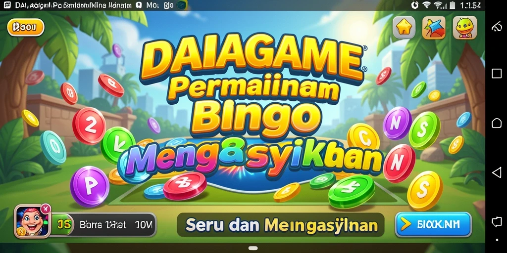 Tampilan gameplay seru dalam aplikasi Bingo DANAGAME.