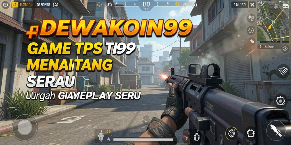 Screenshot DEWAKOIN99 menampilkan aksi seru dalam gameplay TPS.