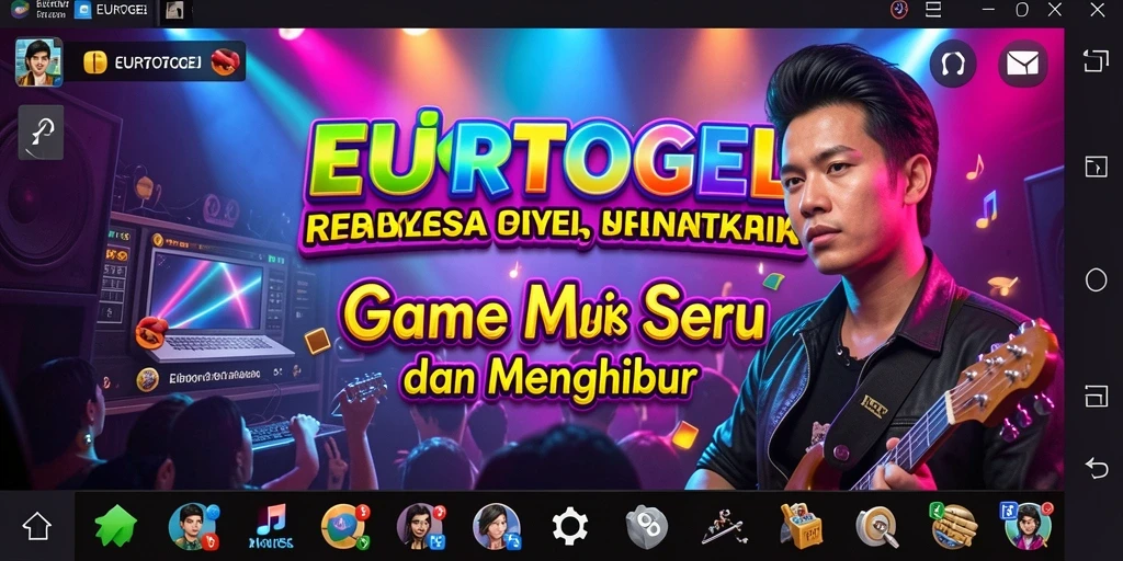 Tampilan gameplay seru dengan berbagai pilihan lagu