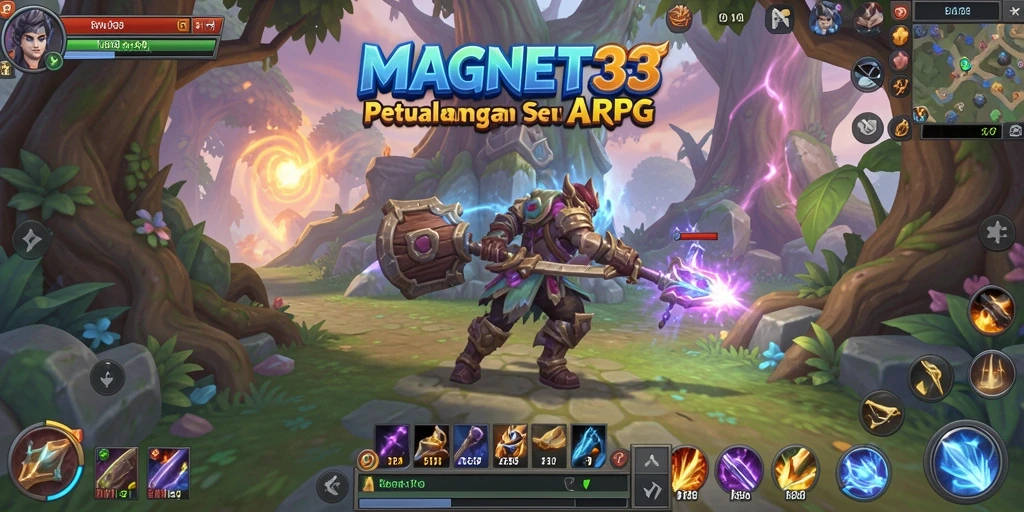 Tampilan gameplay seru dalam dunia fantasi ARPG.