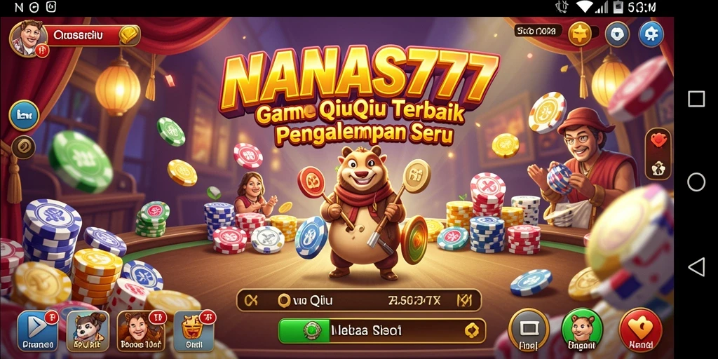 Tampilan gameplay QiuQiu yang seru di NANAS777.